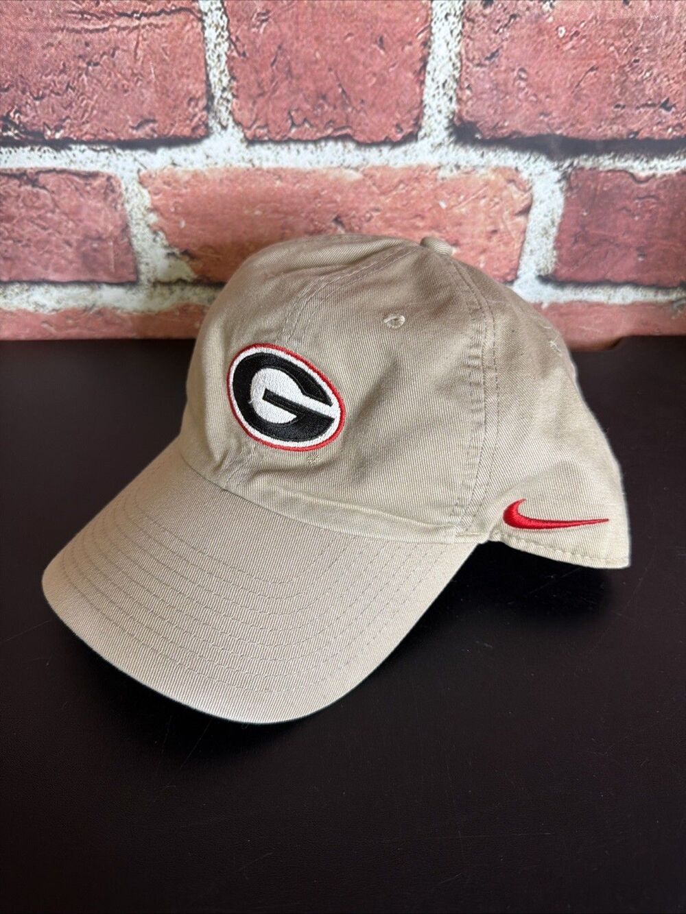 Nike Georgia Bulldogs Heritage86 Dri-FIT Hat Mens Beige Adjustable Baseball Cap